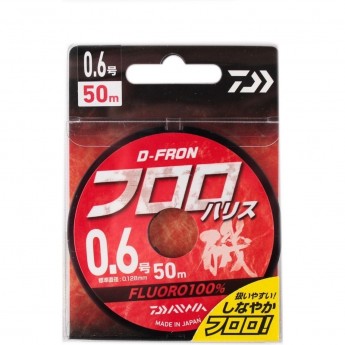 Леска DAIWA D-FRON fluoro harisu 0,6 50м