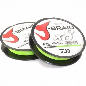 Шнур DAIWA J-Braid X8 0,18мм 150м chartreuse