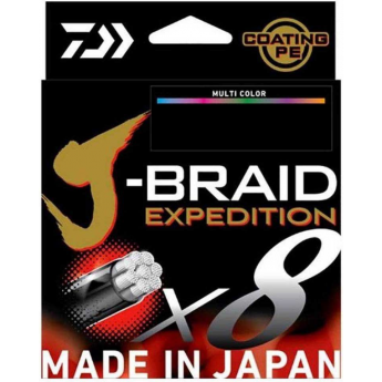 Леска DAIWA J-BRAID EXPEDITION×8E 0.18mm-300m MULTI COLOR